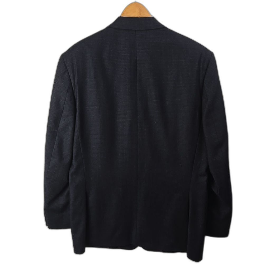 Calvin Klein Mens Black Wool Notch Lapel Two Button Blazer Sz 42L Professional - Picture 4 of 11